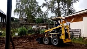 Обкатка нового мини погрузчика