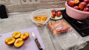 Заморозка нектаринов на зиму. Это просто и вкусно!