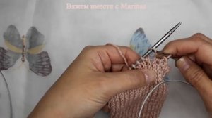 Закрытие лицевой глади без закручивания края. Вязание спицами