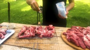 Quzu Ətindən kəbab. Kend Heyatı. Шашлык из баранины. Жизнь в Деревне