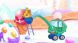 We Love Ice Cream! 🍦🍧🍨 Ice Cream Truck Song by Baby Cars 😸🐼🚚🚙