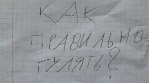 Как правильно гулять?
