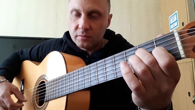 Испанская музыка на гитаре.Урок.Упражнение