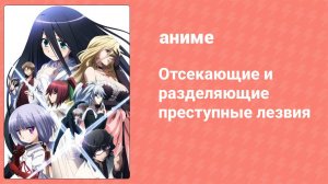 Отсекающие и разделяющие преступные лезвия 12 серия (аниме-сериал, 2013)