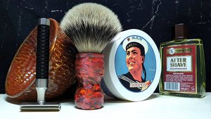 Бритьё. 4 года каналу! Станок Muhle Rocca, мыло М.О.W. Табачок, чаша ММ Вулкан, DScosmetic, Gillette