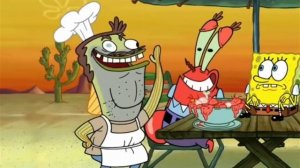 Губка  боб узнал мистер Крабс едит чам