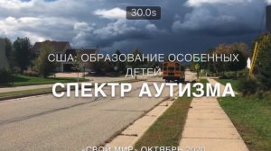 Образование особенных детей. Спектр аутизма.