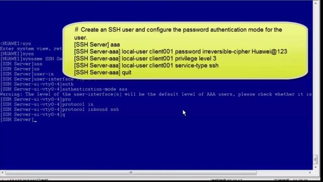 HUAWEI S5700, S5720, S6720 Series Switch: How to  Log in to a Switch Using SSH Telnet
