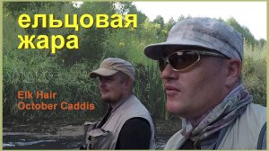 Ельцовая жара. Ловля ельца на сухую мушку. Elk Hair October Caddis.