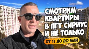 Смотрим квартиры в пгт Сириус и не только от 11 до 20 млн. Будни риелтора.