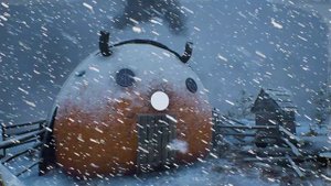 Сильная метель с обильным снегопадом ночью - Зимняя вьюга и ледяной вой ветра