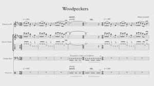 Denis Lyubich - Woodpeckers (Ноты, Полная Партитура)