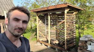 35 серия. Сделал нормальный дровник.