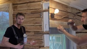Внук, 33 серия. Доделал 4-ое окно. Воссоздал наличник .