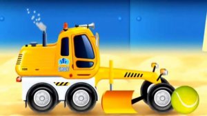 Мультик про машинки    Трактор, грейдер Развивающее видео для детей