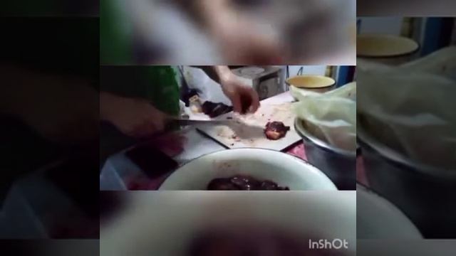 печень жаренный с луком и картофелем