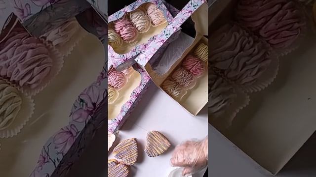 Зефир и зефиросендвичи к празднику 🌹💐🌷🌾❤️