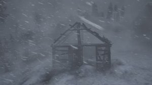 ЗВУКИ метели в сельской местности. Снежная буря и завывание ветра успокаивают. Зимняя атмосфера