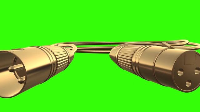 FREEN GREEN SCREEN - 3D golden XLR cable dolly backwards смотреть онлайн