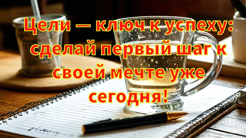 Пора задуматься. Цели — ключ к успеху: сделай первый шаг к своей мечте уже сегодня! Мотиватор смотреть онлайн