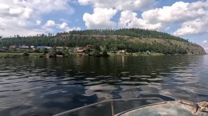 Прокатил семью на лодке)Усть-Илимск#сибирь