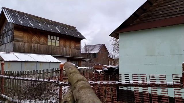 Чистка дымохода, начало каркаса для клеток кроликам.