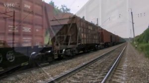 ВЛ10-300, ЧС4Т-718 с грузовым поездом, 268км БМО