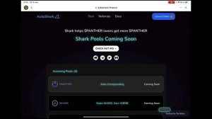 pantherSwap и первое IPO Shark