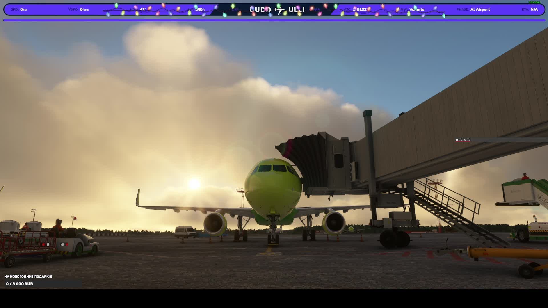 MSFS2020, FSLabs A321-200 SL, SBI1011, Vatsim, Moscow(UUDD) - St Petersburg(ULLI)