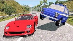 Безумные полицейские погони #130 — BeamNG Drive