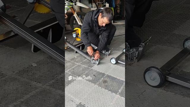 тележка лодочного мотора усиленная + съёмная ручка под разные машины