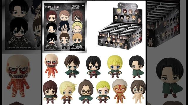Attack on Titan Series 2 3D Foam Bag Clip Display Case of 24 смотреть онлайн