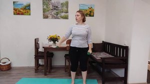 Упражнения с гантелями при шейно-грудном остеохондрозе / Упражнения на равновесие