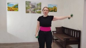 Упражнения с гантелями / Профилактика остеохондроза / Руки, спина, осанка