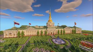 Дворец в русском стиле в майнкрафт 2/2 (Российская Империя)