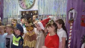 Новогодняя карусель в Богашевской школе