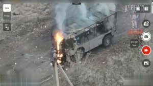 FPV дроны в действии   Работа по бронетехнике