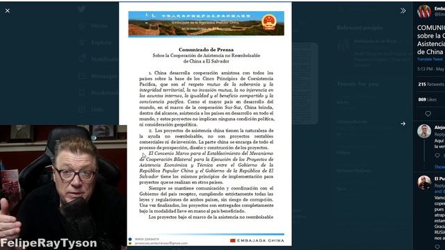 China Aclara y Proclama que No Se Metan con la Soberanía de El Salvador