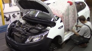 Кузовной ремонт. Не большой ремонт КИА Рио.Body repair.