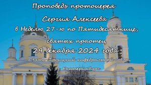 Слово митрофорного протоиерея Николая Малеты 29.12.24