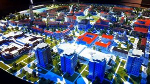 Павильон АТОМ. Выставка - Атомные города России. Собирательный образ Атомного города