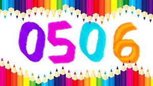 Numbers 1 to 1000 | Números de 1 a 1000 fontes coloridas | 1000 seconds 16:40 Minutes | 1から1000までの数