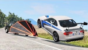 Безумные полицейские погони #131 — BeamNG Drive Crashes