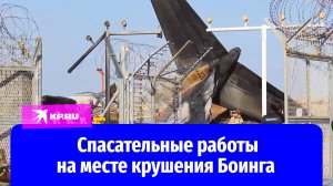 Спасатели работают на месте крушения Боинга 737 в Корее