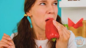 Квадратная Треугольная или Круглая еда Челлендж от Multi DO Food Challenge