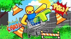 Обзор на игру Cart Crashers с Димой: (Roblox)