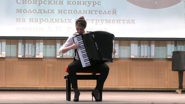 Аккордеонистка Елена БРАСОВА  на конкурсе имени А.Н. Романова - 2019