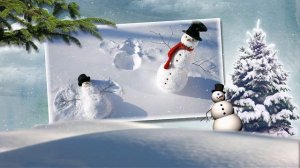 Новогодние пожелания снеговика...