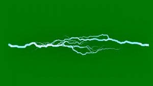 ФУТАЖ   ( МОЛНИЯ    )   НА ЗЕЛЕНОМ ФОНЕ-ХРОМАКЕЙ