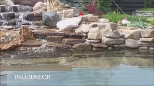 декоративный пруд 6 на 3 с водопадом